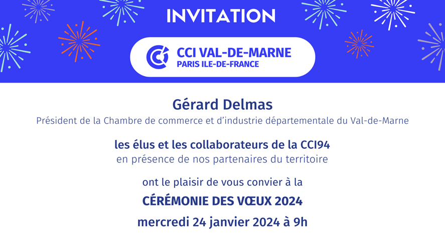 Cérémonie des voeux 2024 de la CCI Val-de-Marne